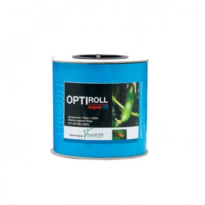 Lipni tripsų mėlyna gaudyklė, rulonas Optiroll Super Blue, 15 cm/100 m